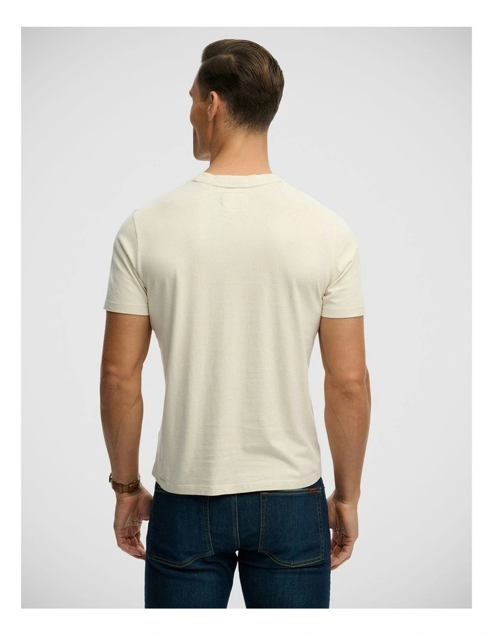Industry Worker Relaxed T/Shirt in Oatmeal Beige image 2