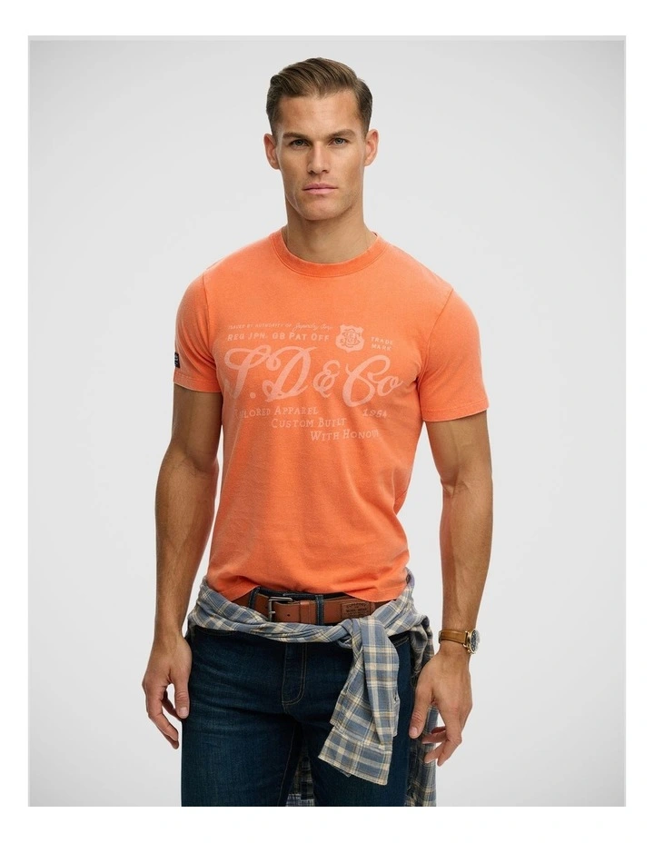 Industry Worker Relaxed T/Shirt in Firecracker Orange image 1