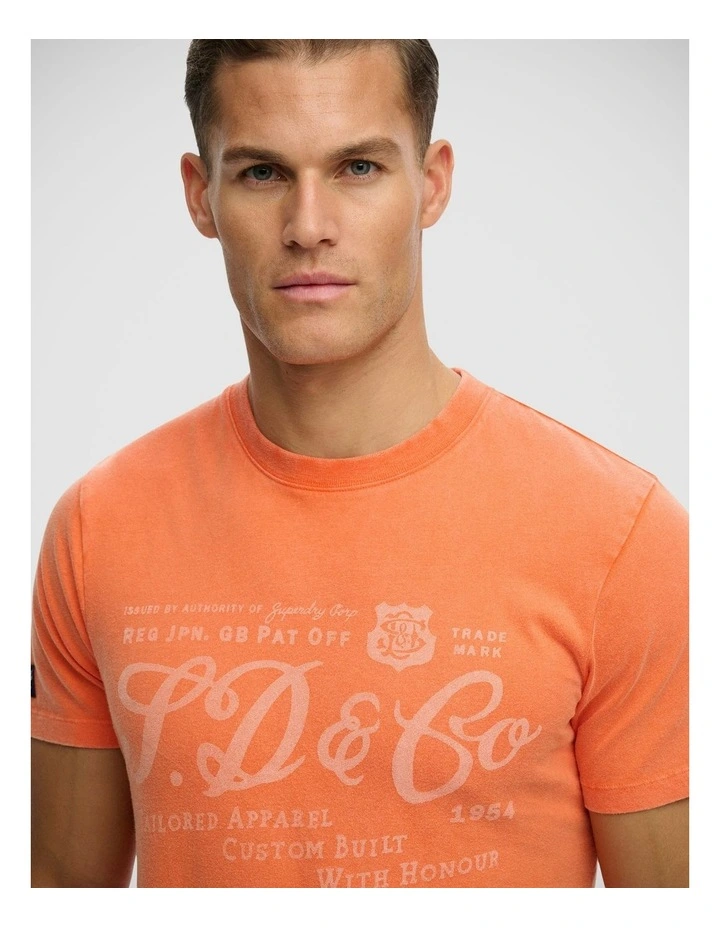 Industry Worker Relaxed T/Shirt in Firecracker Orange image 3