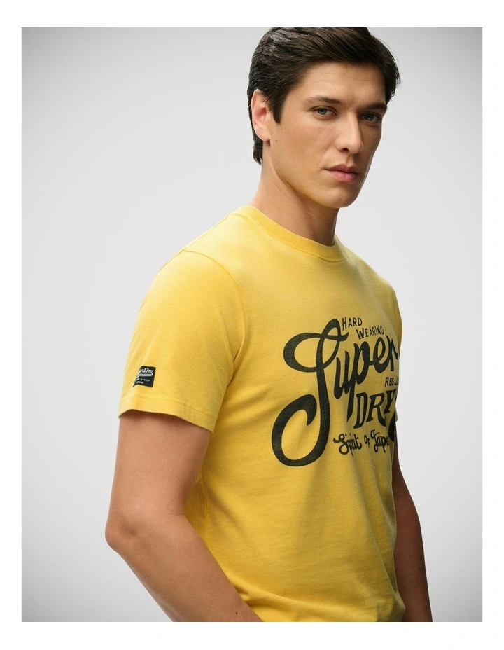 Industry Worker Relaxed T-Shirt in Daffodil Yellow image 4