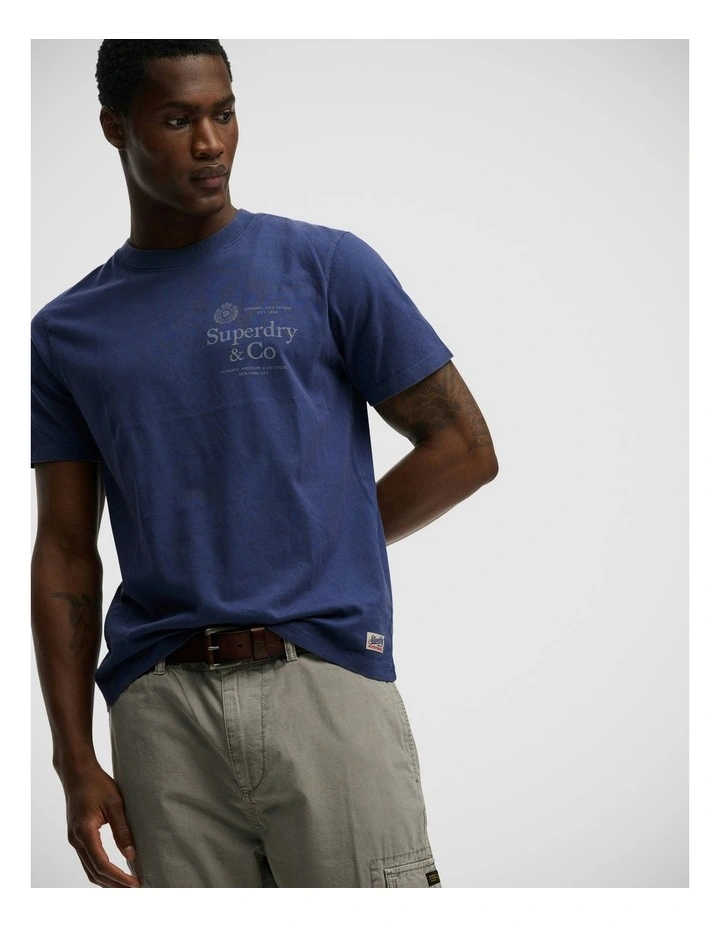 1954 Company Relaxed T/Shirt in Hampton Blue image 4