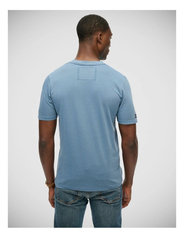 Athletic Emboss Relaxed Tee in Moonlight Blue image 2