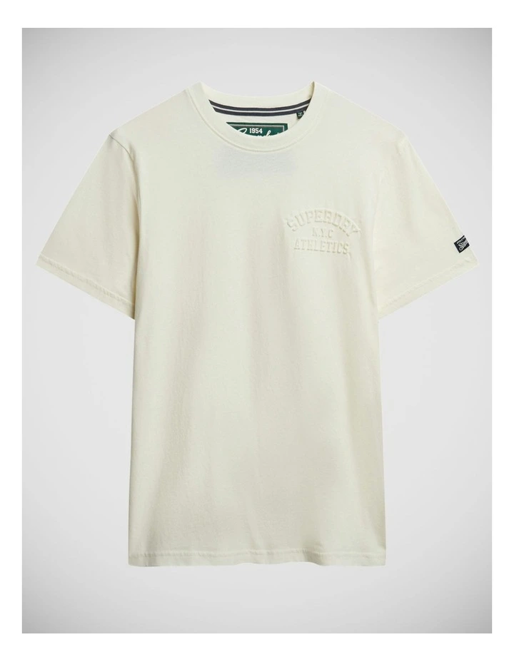 Athletic Emboss Relaxed Tee in Bone White image 7