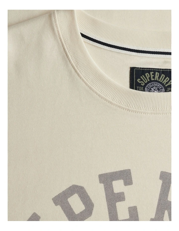 Athletic Essential T/Shirt in Desert Bone Off White image 6