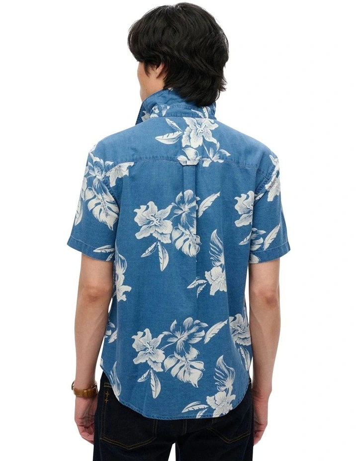 Vintage Loom Short Sleeve Shirt in Chrissy Indigo image 2