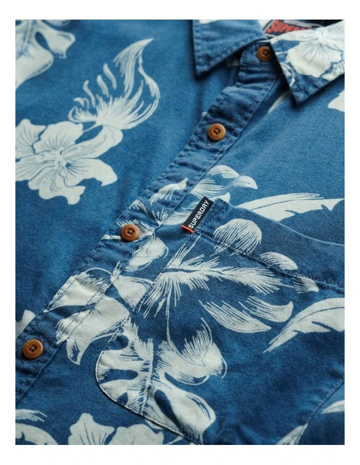 Vintage Loom Short Sleeve Shirt in Chrissy Indigo image 4