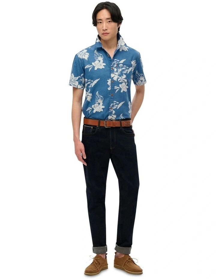Vintage Loom Short Sleeve Shirt in Chrissy Indigo image 5