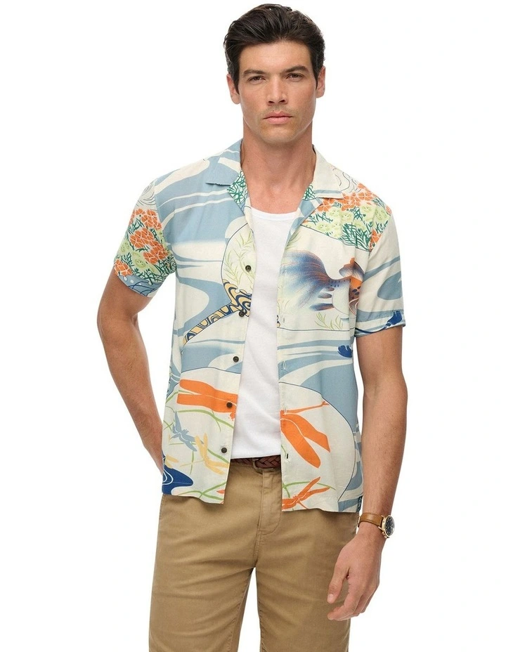 Merchant Hawaiian Shirt in Ryusunichiwa Off White image 1