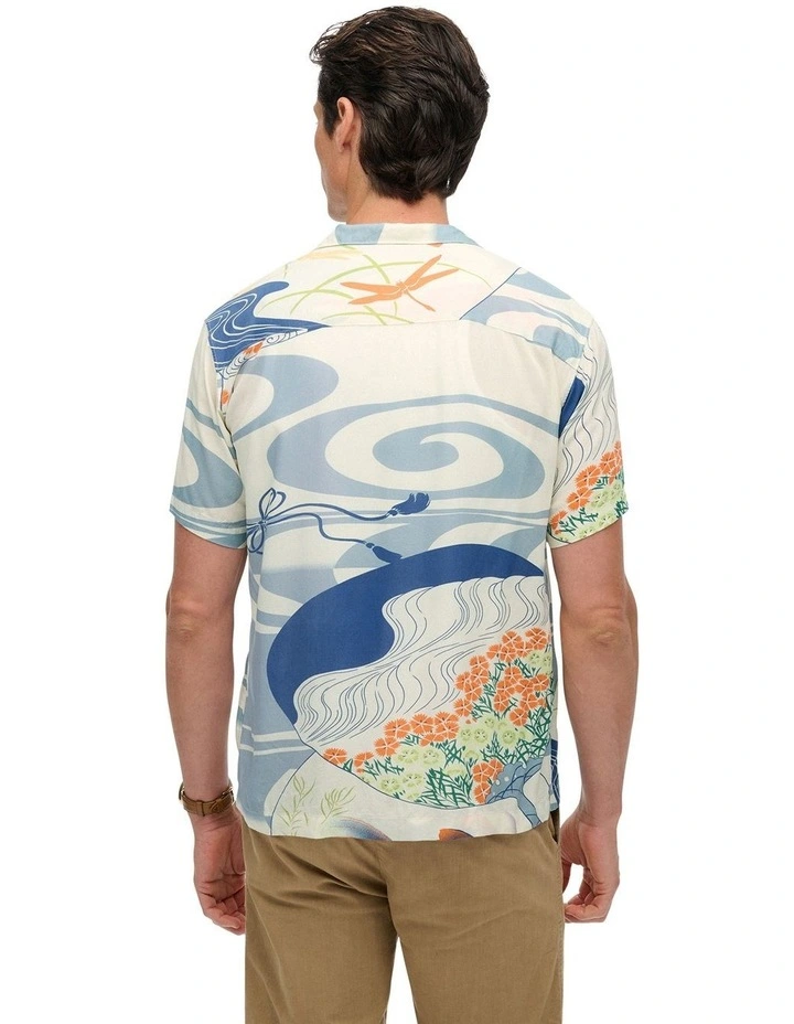 Merchant Hawaiian Shirt in Ryusunichiwa Off White image 2