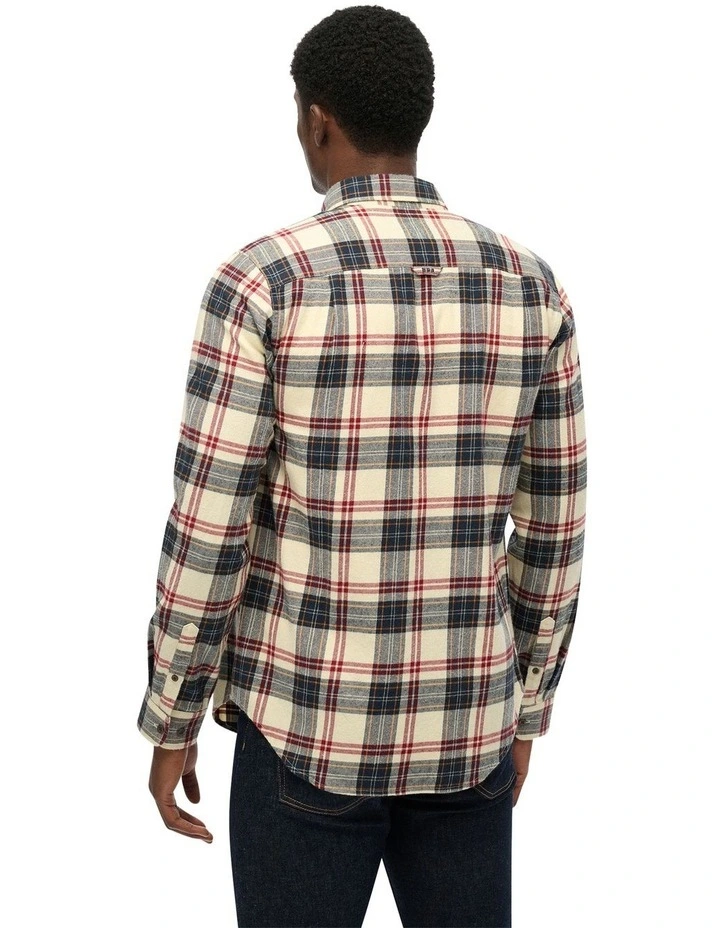 Cotton Lumberjack Long Sleeve Shirt in Peyton Check White image 2