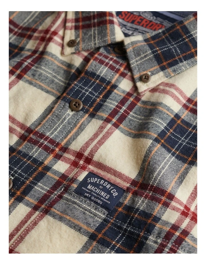 Cotton Lumberjack Long Sleeve Shirt in Peyton Check White image 6