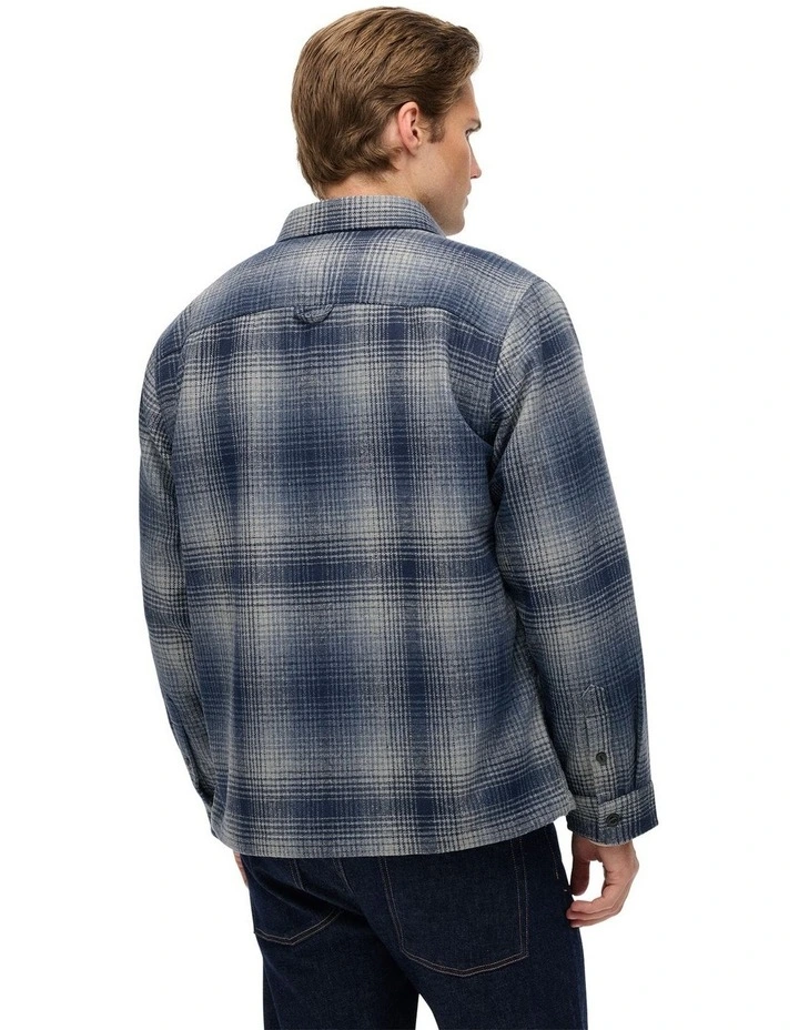 Wool Miller Overshirt in Western Ombre Blue image 2