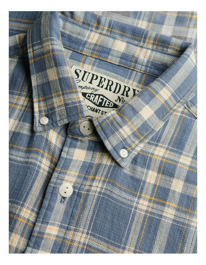 Merchant Lite Check Shirt in Flint Blue Check image 6
