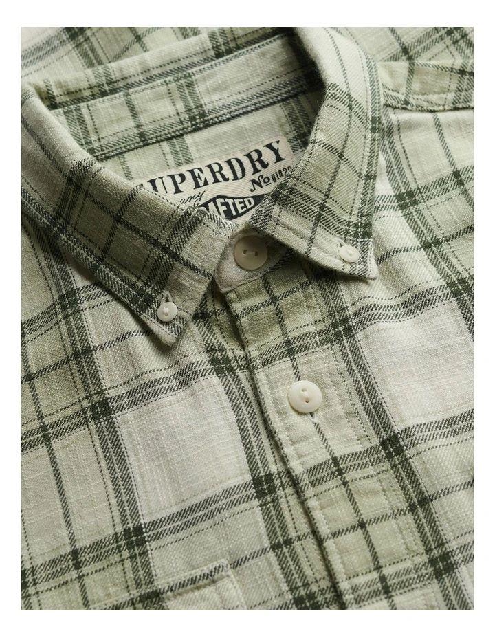 Merchant Lite Check Shirt in Cedar Check Sage image 6