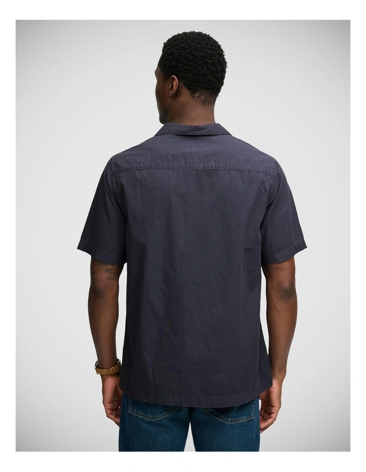 Cabana Short Sleeve Shirt in Soft Navy image 2