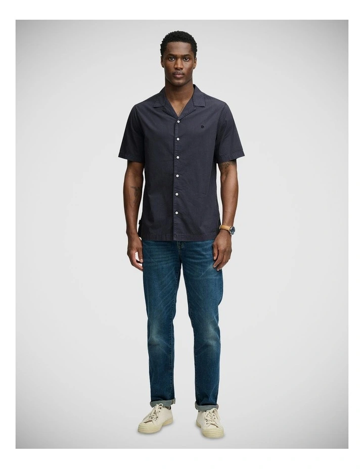 Cabana Short Sleeve Shirt in Soft Navy image 5