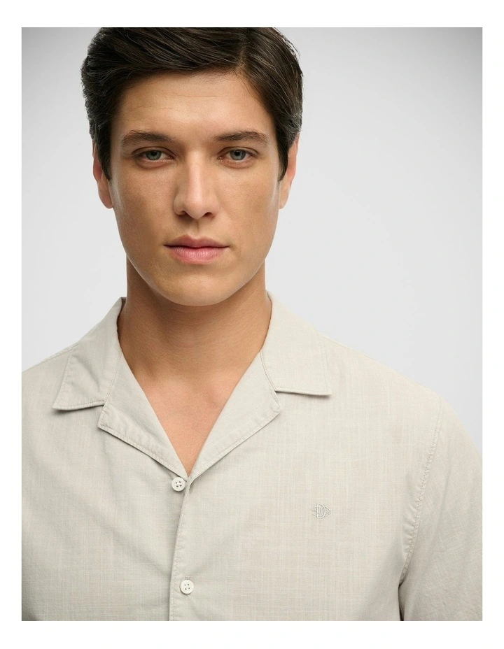 Cabana Short Sleeve Shirt in Chalk Grey image 3