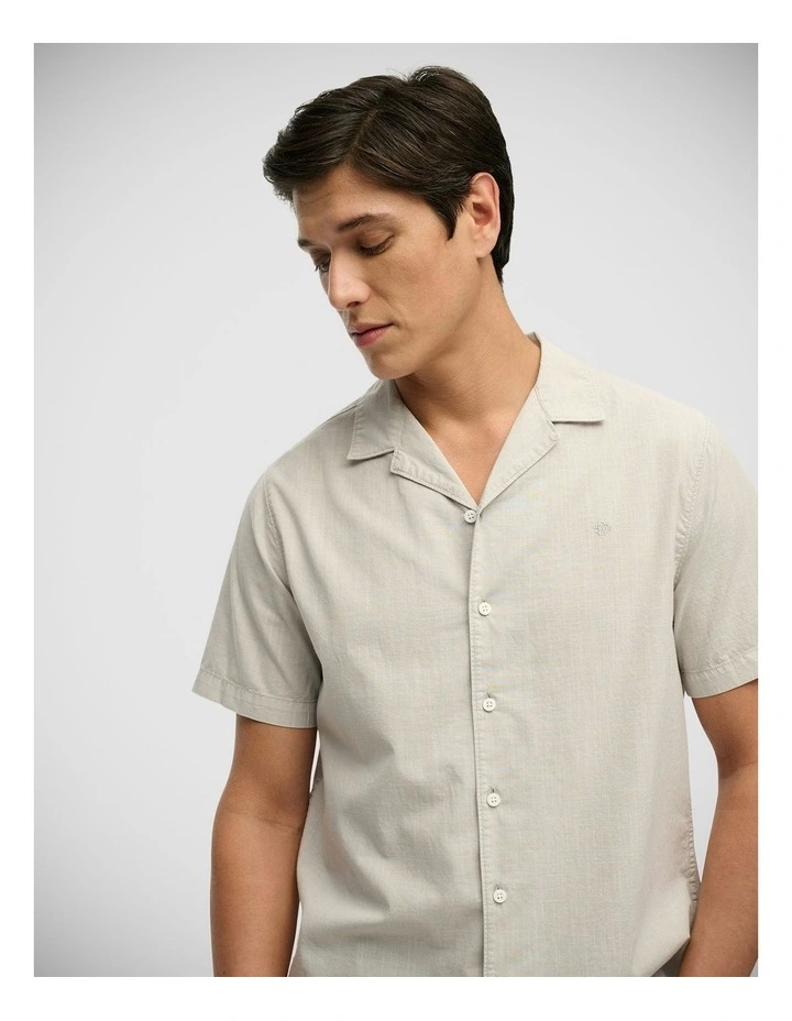 Cabana Short Sleeve Shirt in Chalk Grey image 4