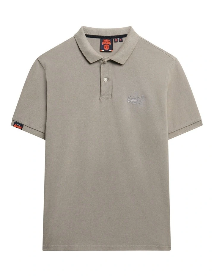 Vintage Destroy Polo Shirt in Destroy Dove Grey image 5