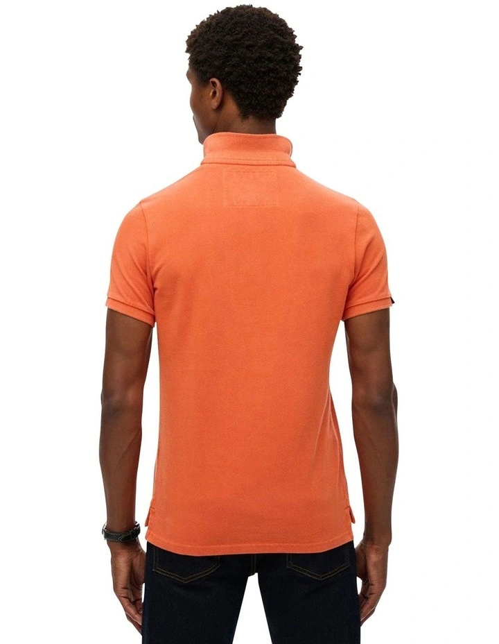 Vintage Athletic Polo in Preppy Orange image 2