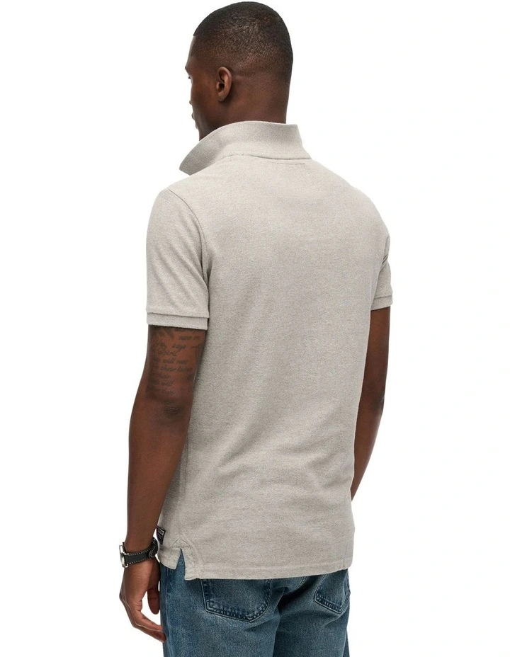 Vintage Athletic Polo in Sweat Grey Marl image 2