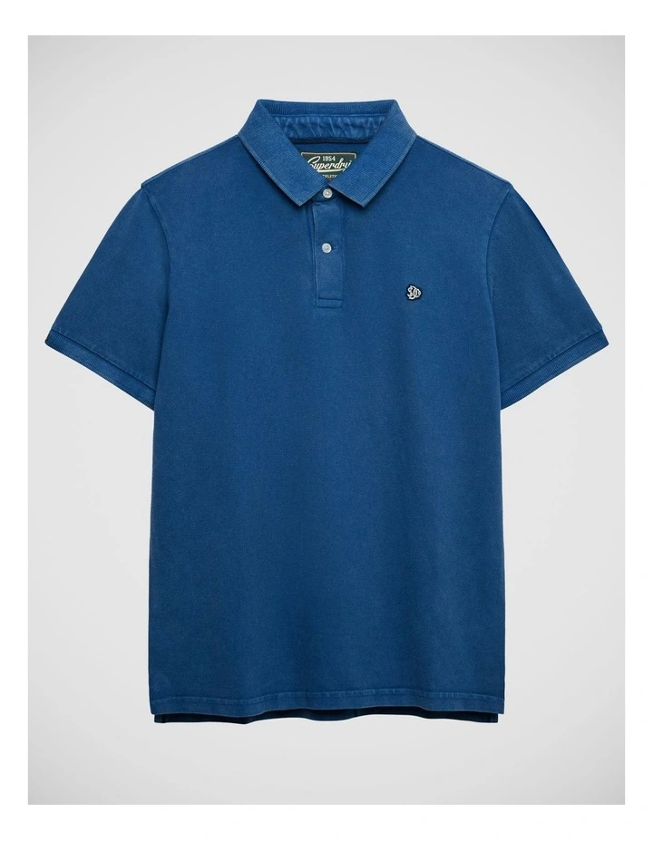 Vintage Destroy Polo in Bay Blue image 7