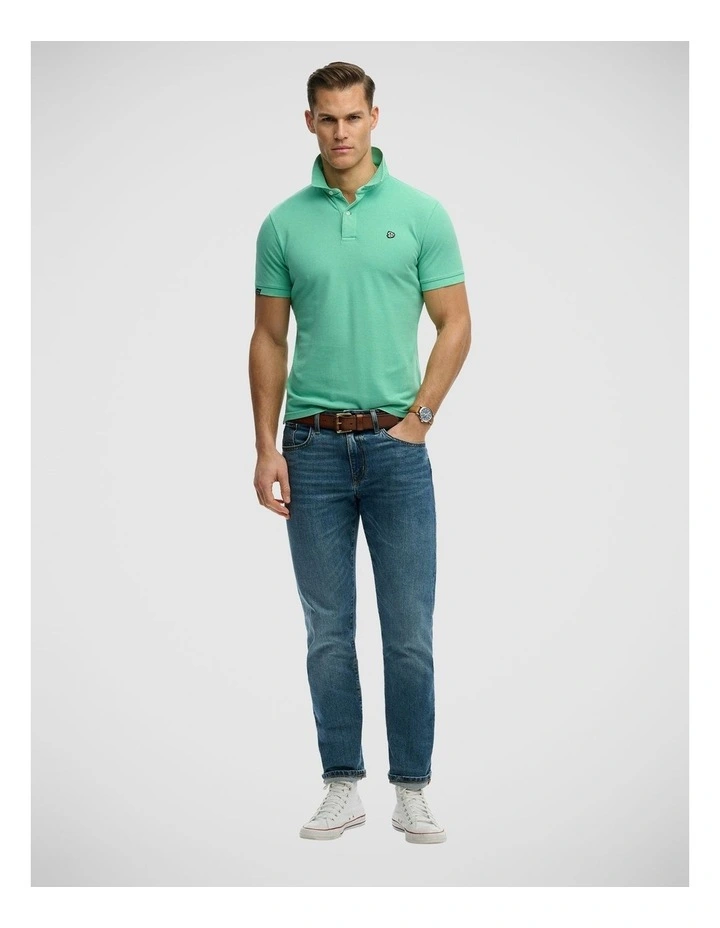 Vintage Destroy Polo in Spring Bud Green image 5