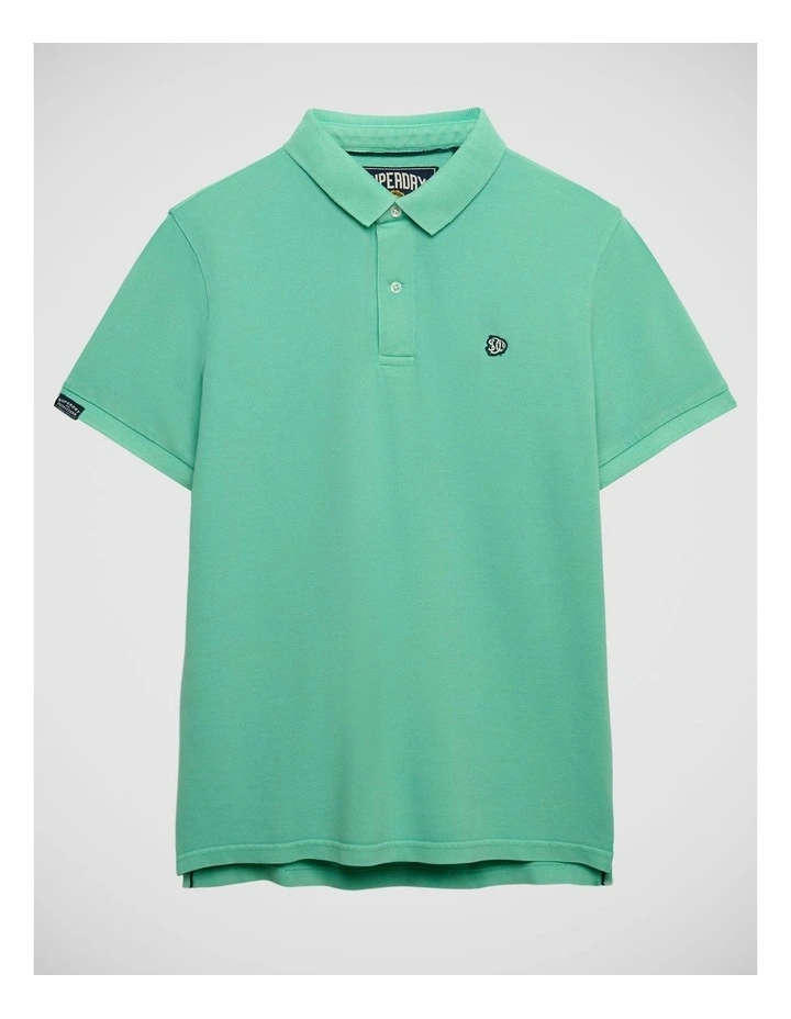 Vintage Destroy Polo in Spring Bud Green image 7