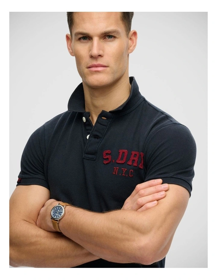 Vintage Athletic Polo in Eclipse Navy image 3