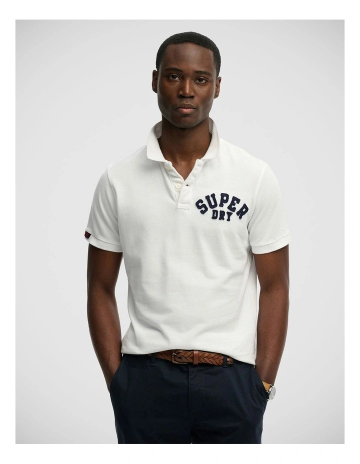 Vintage Athletic Polo in Optic image 1