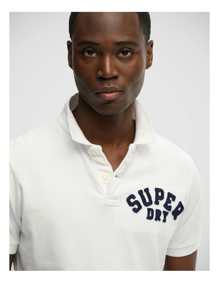 Vintage Athletic Polo in Optic image 3