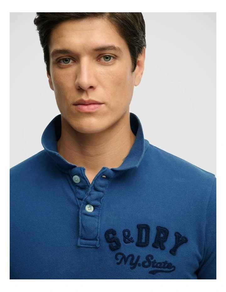 Vintage Athletic Polo in Bay Blue image 3