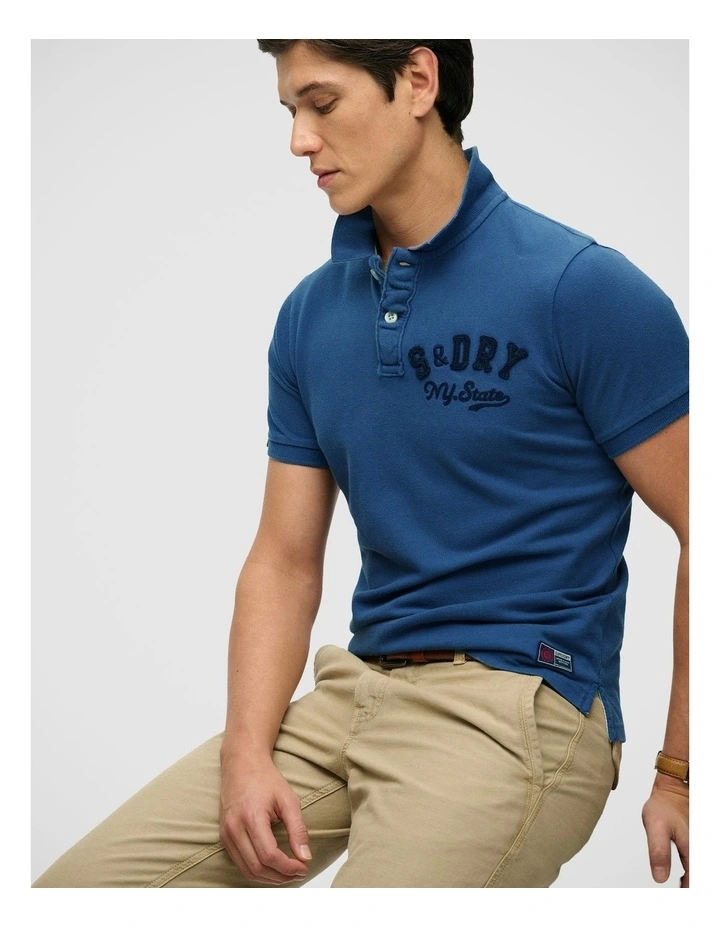 Vintage Athletic Polo in Bay Blue image 4