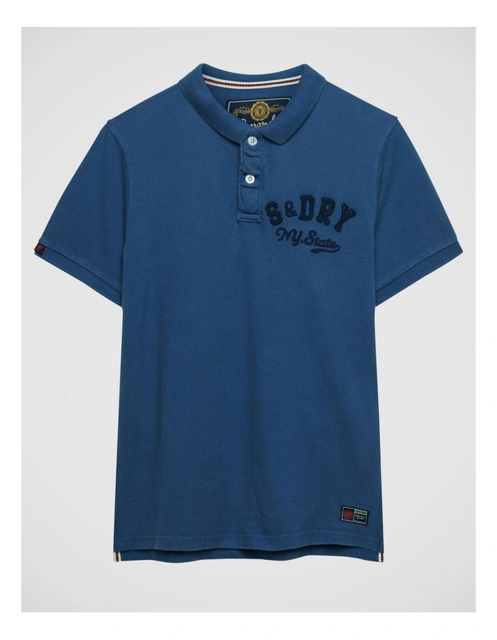 Vintage Athletic Polo in Bay Blue image 7