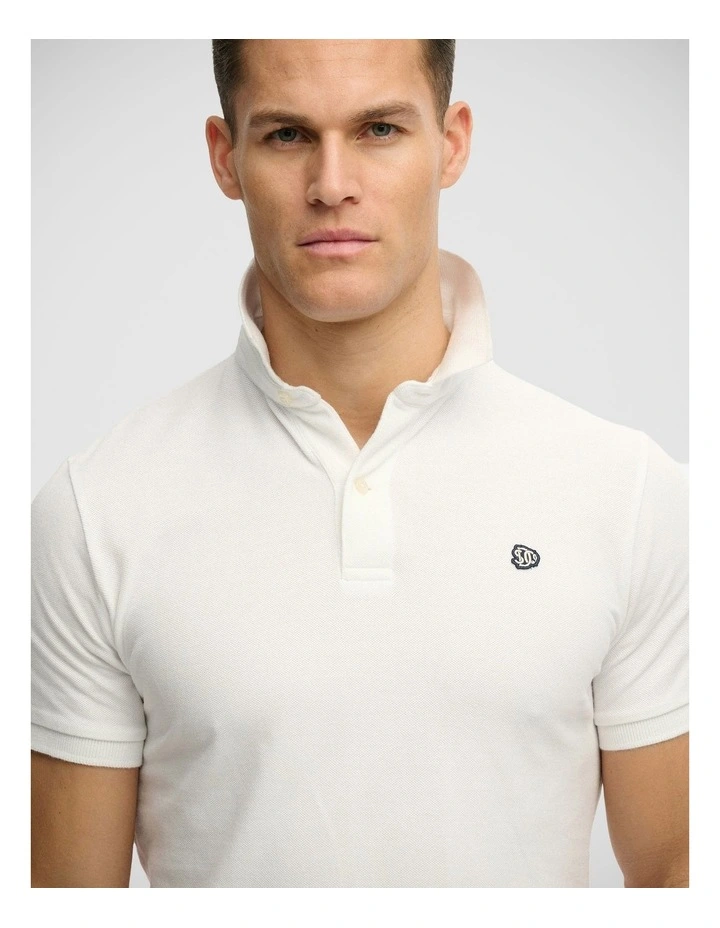 Vintage Destroy Polo in Optic White image 3