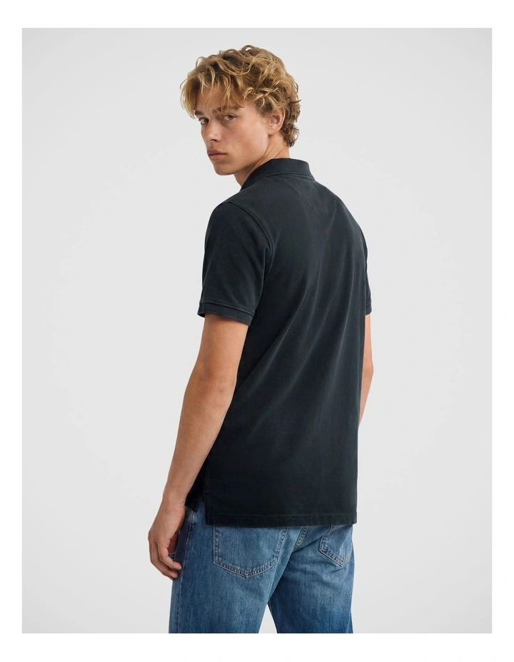 Vintage Destroy Polo in Eclipse Navy image 2