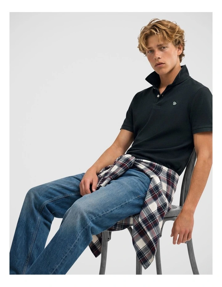 Vintage Destroy Polo in Eclipse Navy image 3