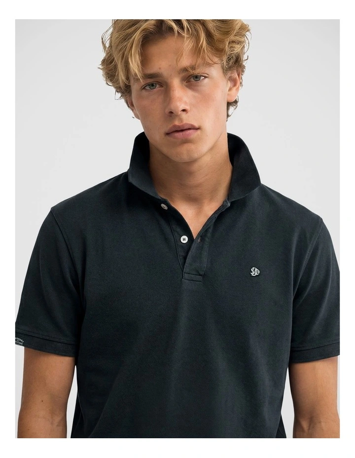 Vintage Destroy Polo in Eclipse Navy image 4