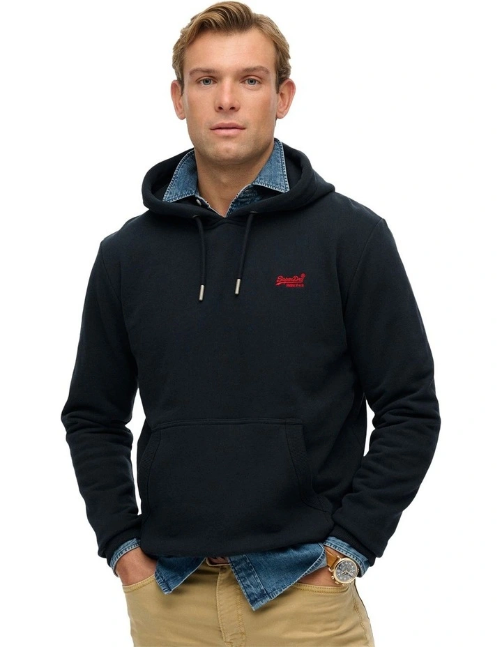Essential Logo Hoodie in Eclipse Navy image 1