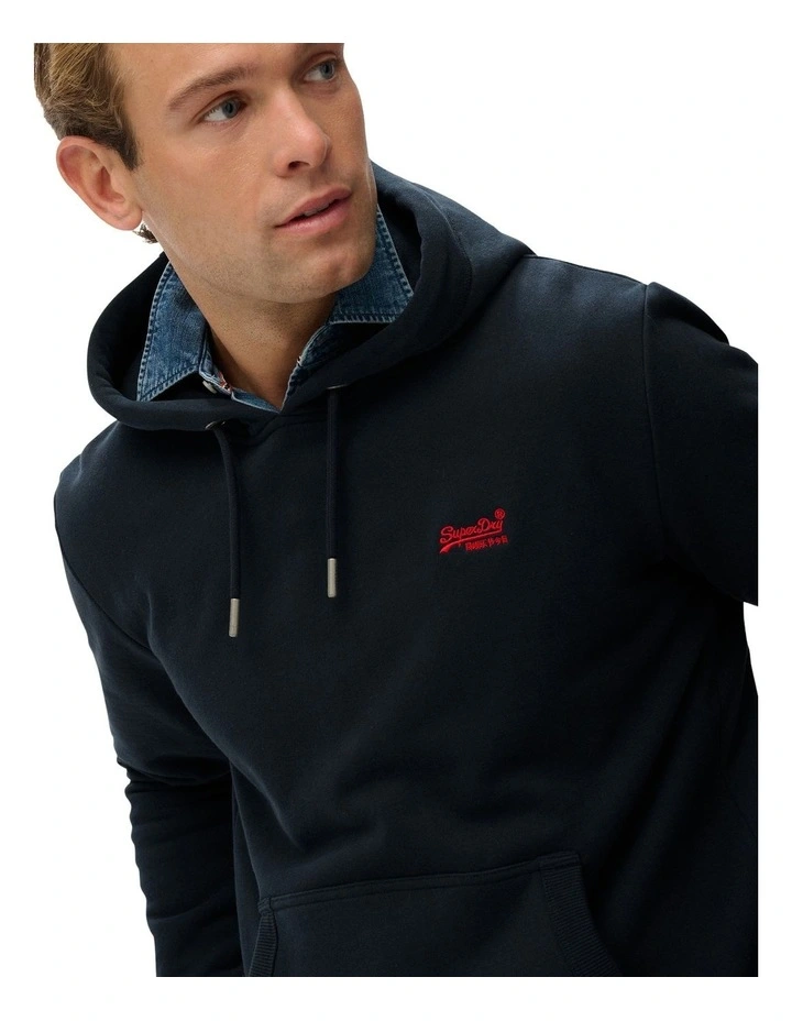 Essential Logo Hoodie in Eclipse Navy image 4