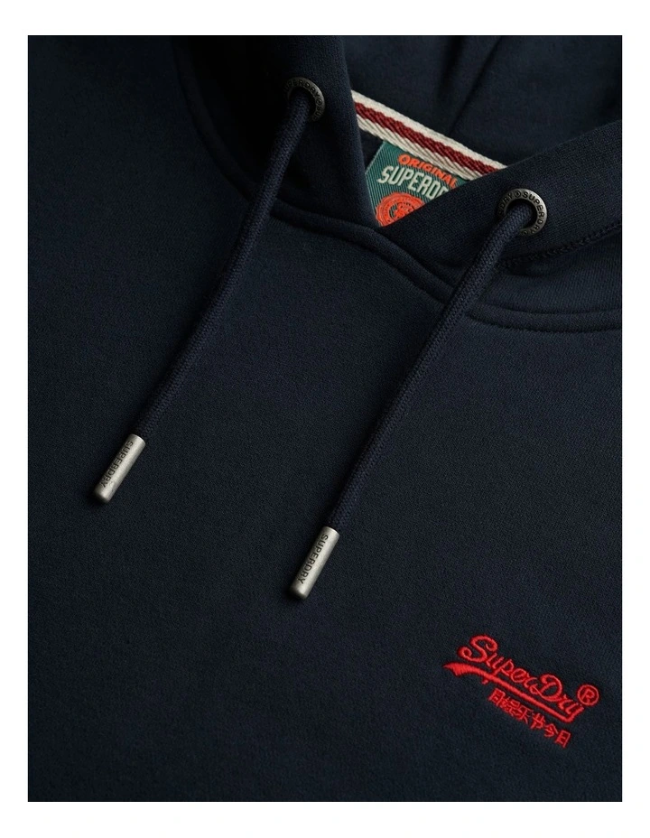 Essential Logo Hoodie in Eclipse Navy image 5