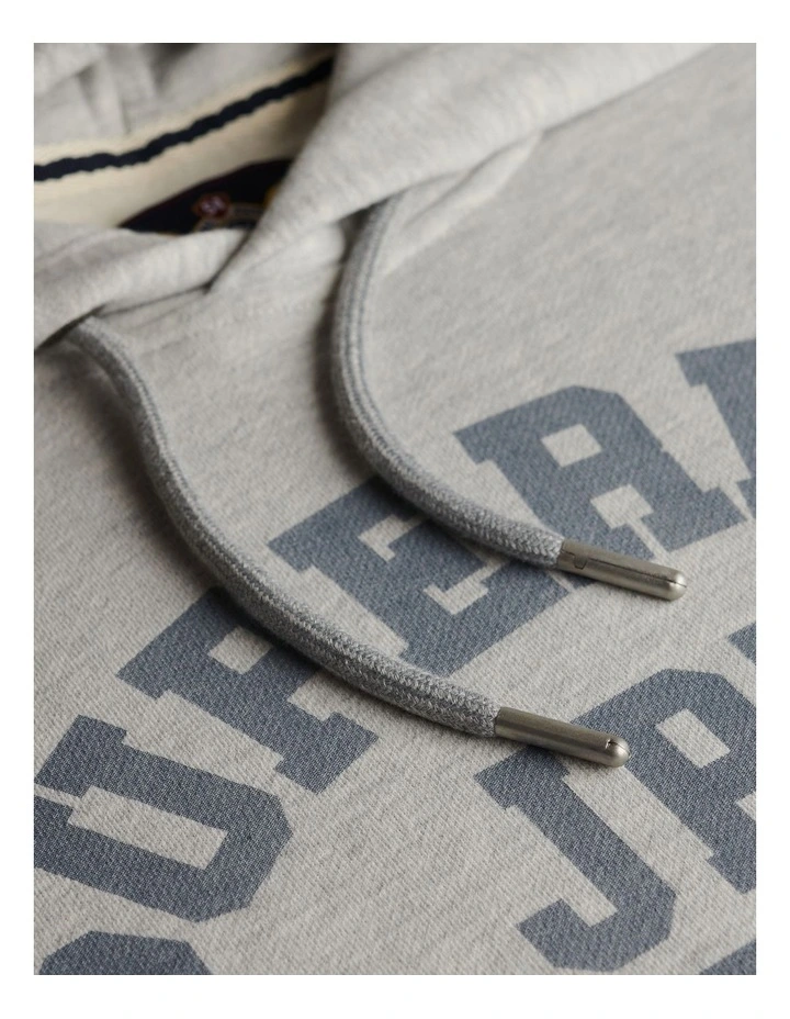 Athletic Essential Hoodie in Cadet Grey Marl image 5