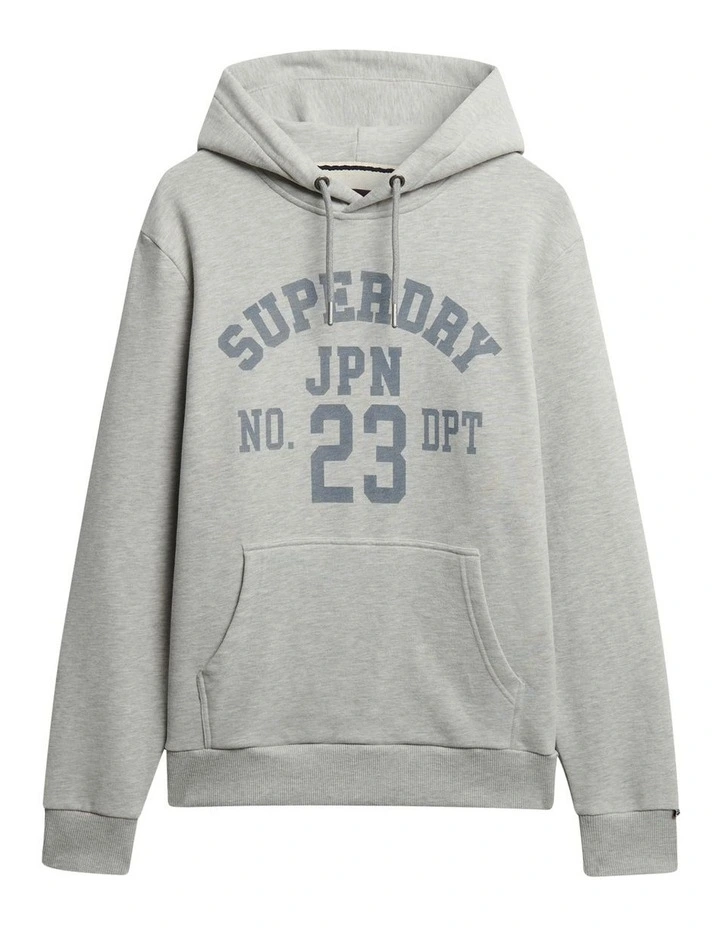 Athletic Essential Hoodie in Cadet Grey Marl image 6