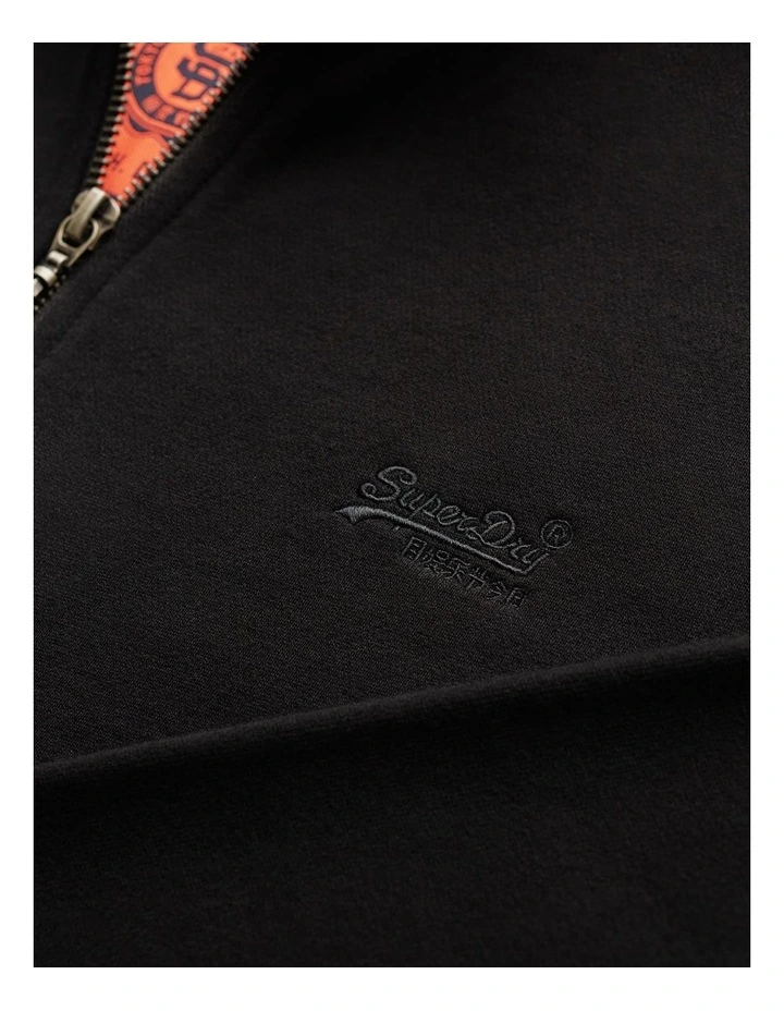 Essential Logo Henley in Black image 4