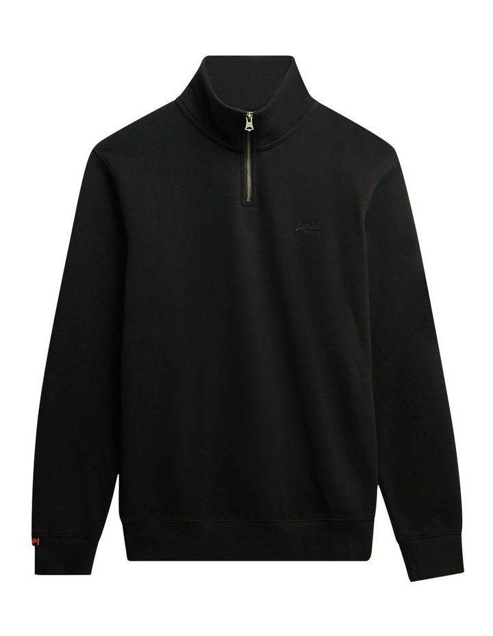 Essential Logo Henley in Black image 6