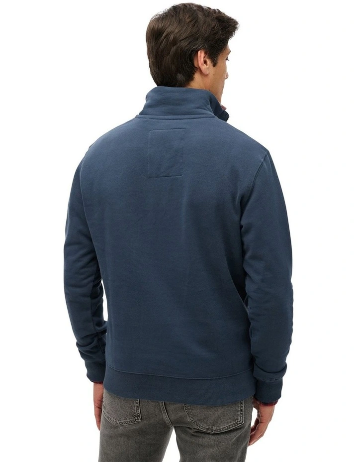 Essential Logo Henley in Lauren Navy image 2