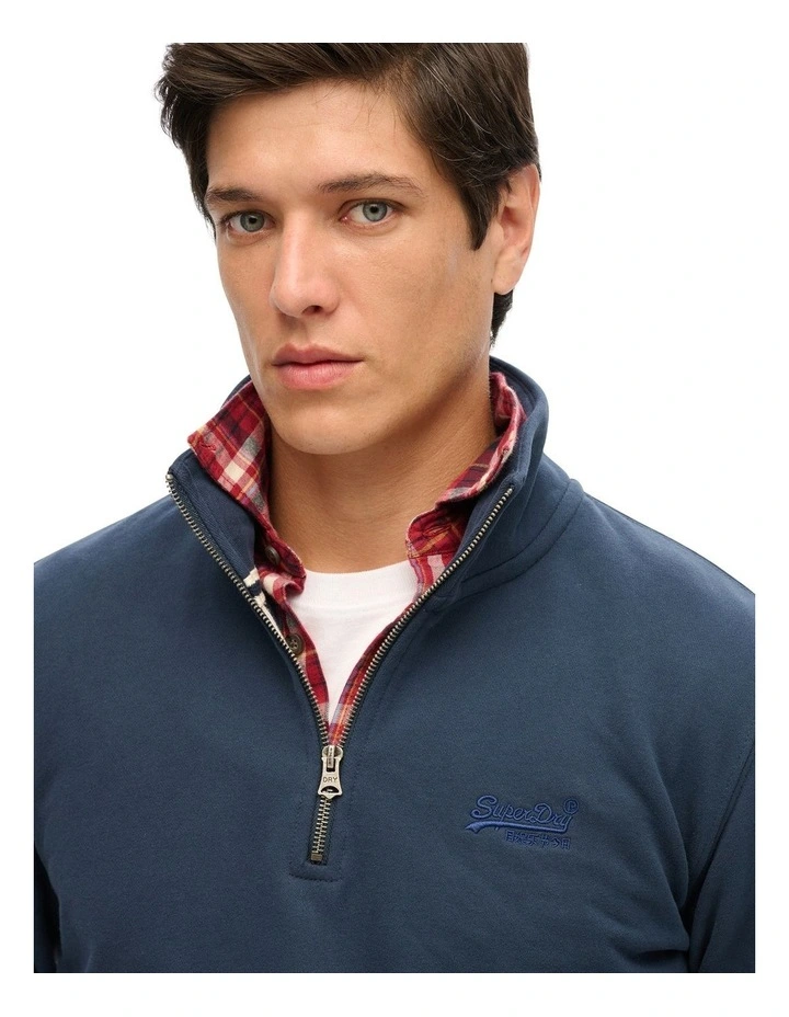 Essential Logo Henley in Lauren Navy image 3