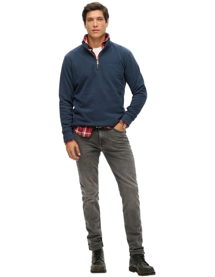 Essential Logo Henley in Lauren Navy image 4