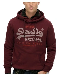 Vintage Logo Duo Classic Hood in Port Red