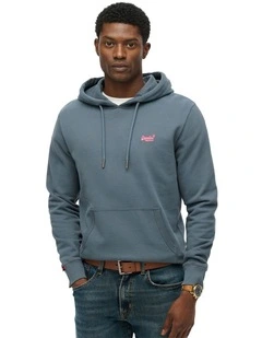 Essential Logo Hoodie in Stormy Weather Blue